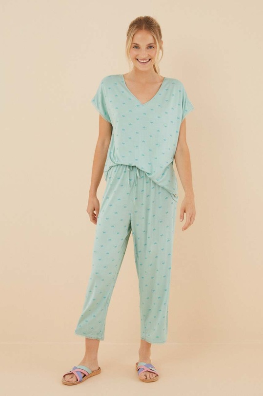 women'secret piżama La Vecina Rubia dzianina zielony 3136947