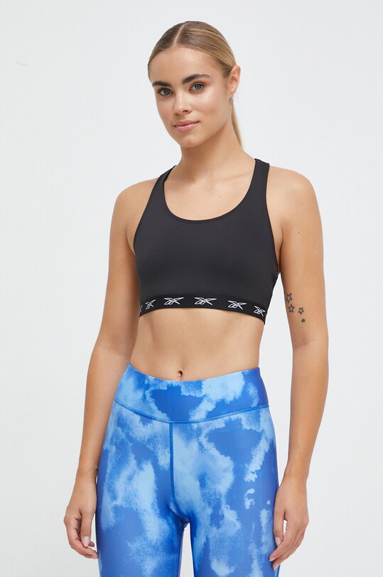 Reebok top z elastanem czarny 100034907