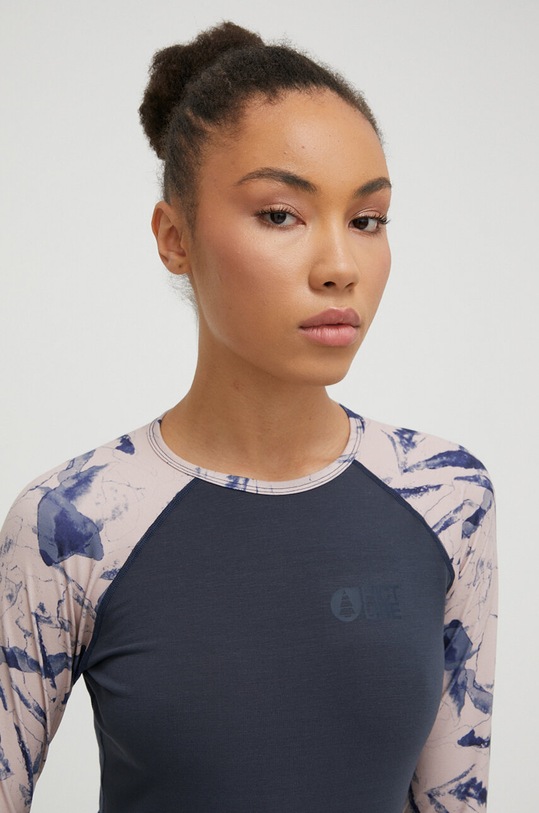 Funkční triko s dlouhým rukávem Picture Milita Printed námořnická modř WTS500