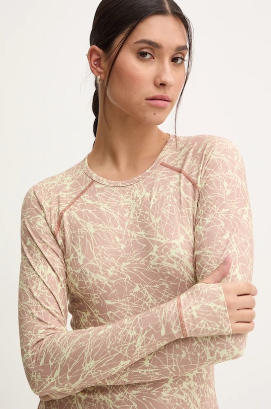 Функциональный лонгслив Picture Milita Printed бежевый WTS500