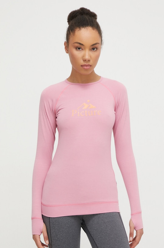 Odzież Picture longsleeve funkcyjny Milita WTS501 różowy