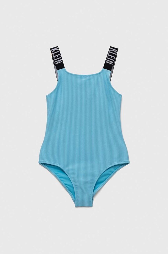 Ολόσωμο παιδικό μαγιό Calvin Klein Jeans μαλακό μπλε KY0KY00050.9BYX