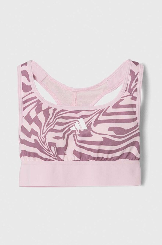 adidas biustonosz sportowy dziecięcy miękka różowy IB4144