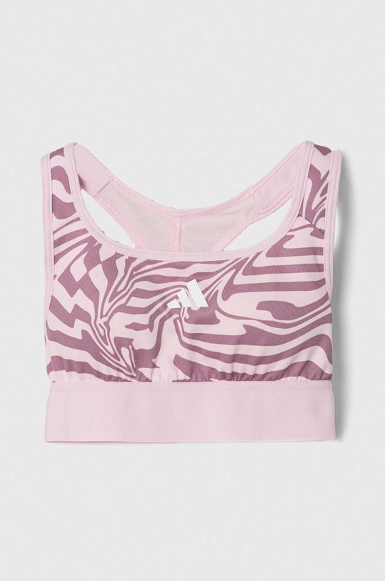 Dětská sportovní podprsenka adidas měkké růžová IB4144