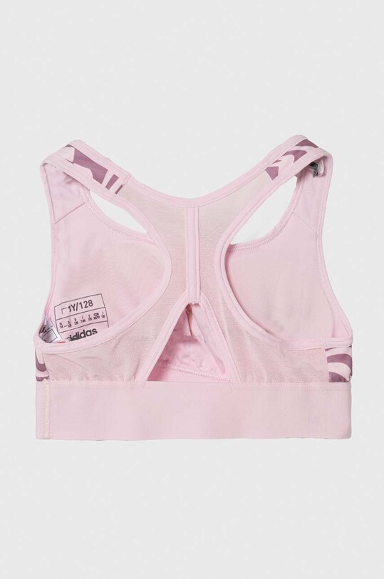 adidas biustonosz sportowy dziecięcy IB4144 różowy AW23