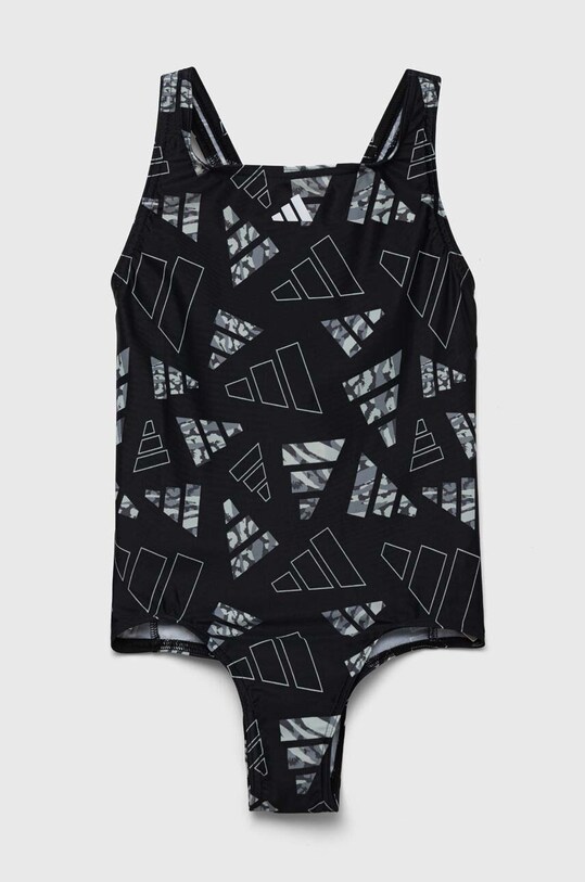 Jednodielne detské plavky adidas Performance bez kostíc čierna IB4313
