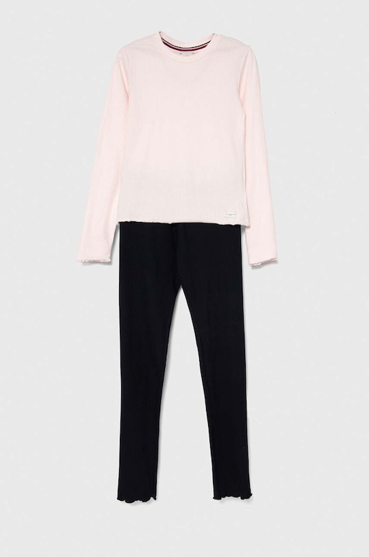 Παιδική πιτζάμα Tommy Hilfiger σετ ροζ UG0UG00692.9BYX