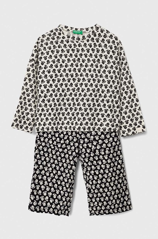 Dječja pamučna pidžama United Colors of Benetton Planet friendly bež 3X3X0P04T.G.SEASONAL
