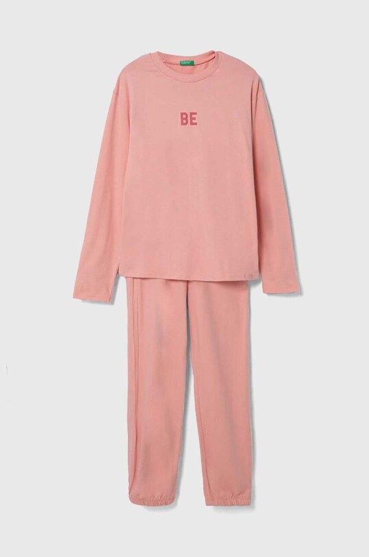 United Colors of Benetton pijama copii uni roz 37YW0P04Y.G.G.SEASONAL