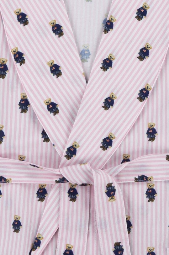 Dziewczynka Polo Ralph Lauren szlafrok dziecięcy 4P0033 różowy