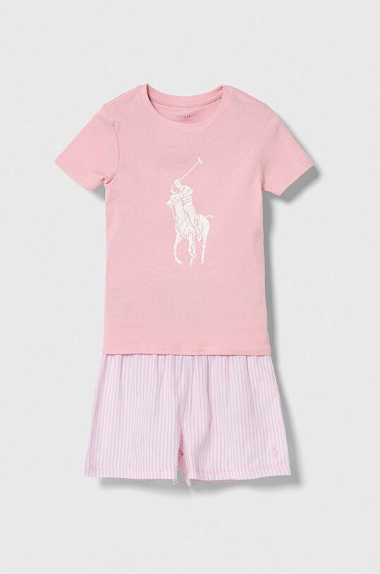 Polo Ralph Lauren piżama dziecięca wzorzyste różowy 4P0146