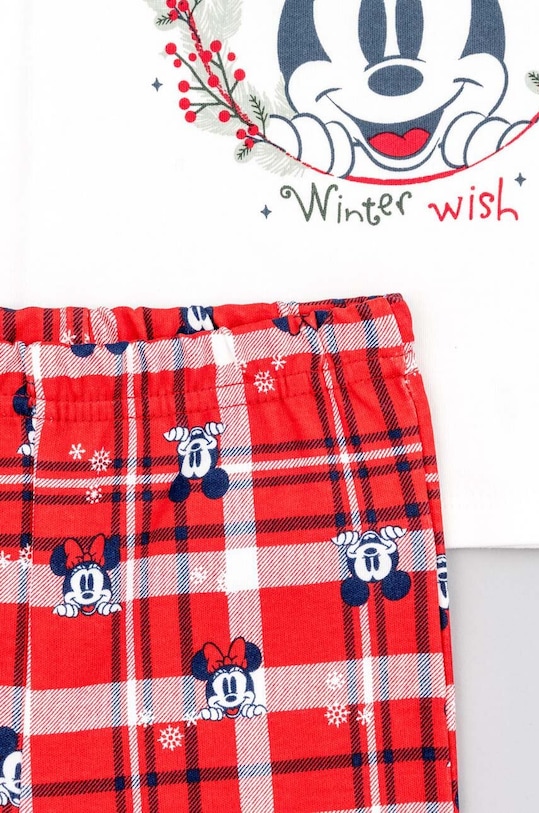 zippy piżama bawełniana dziecięca czerwony 3105573301
