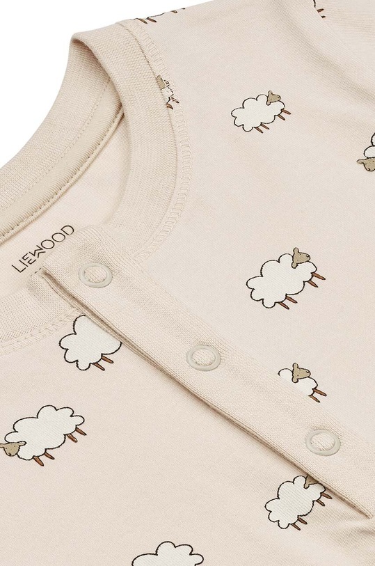 Детская хлопковая пижама Liewood бежевый LW17624