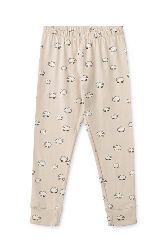 Детская хлопковая пижама Liewood LW17624 бежевый