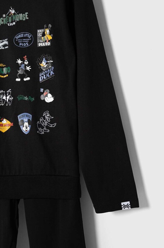Chłopiec United Colors of Benetton piżama bawełniana dziecięca x Disney 3VR50P055.G.SEASONAL czarny