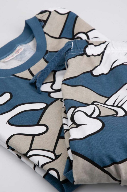Coccodrillo piżama bawełniana dziecięca x Looney Tunes ZC3448101LBL niebieski