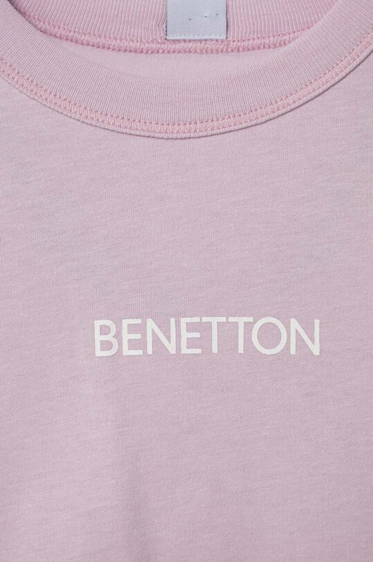 Мальчик Детская хлопковая пижама United Colors of Benetton 30960P05B.G.SEASONAL розовый