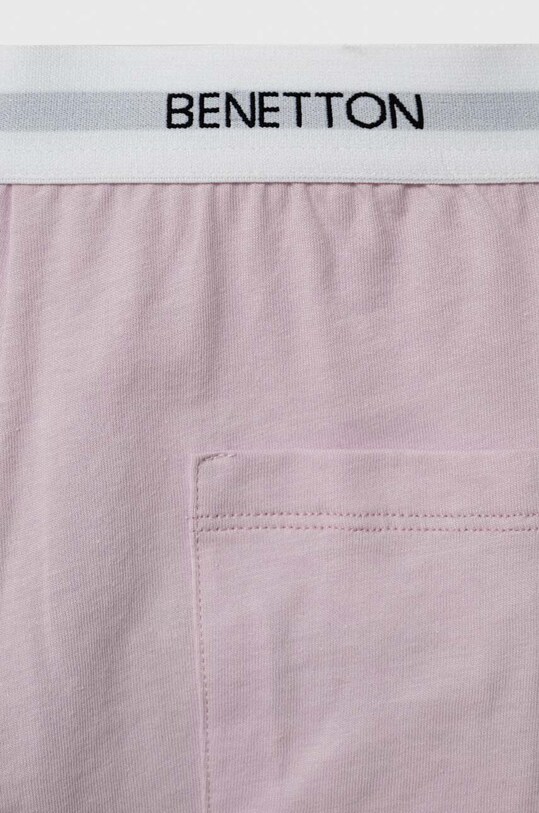 Детская хлопковая пижама United Colors of Benetton розовый 30960P05B.G.SEASONAL