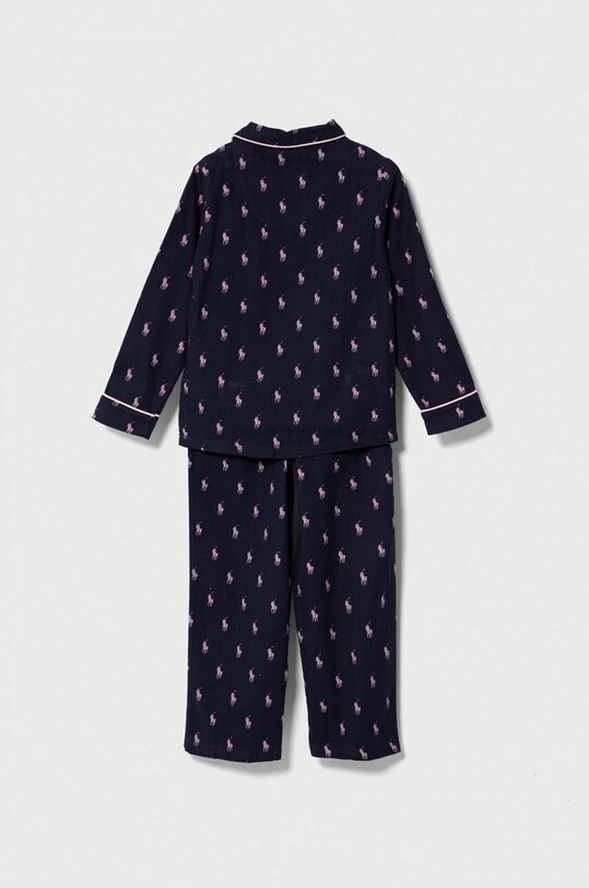 Polo Ralph Lauren pijamale de bumbac pentru copii 4P0150 bleumarin AW23