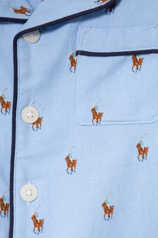 Chlapec Detské bavlnené pyžamo Polo Ralph Lauren 9P0137 modrá