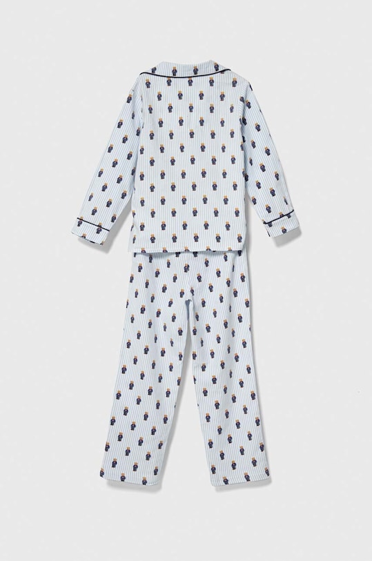 Дитяча бавовняна піжама Polo Ralph Lauren 9P0149 блакитний AW23