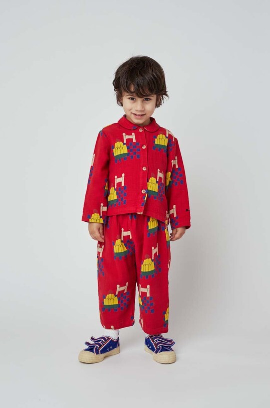 Bobo Choses pijamale pentru bebelusi set rosu 223FB010