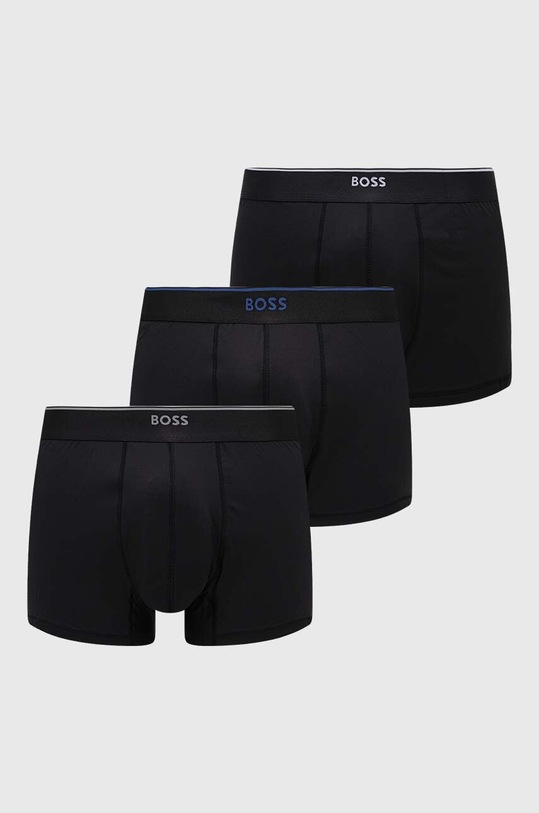 BOSS bokserki 3-pack dzianina czarny 50482111