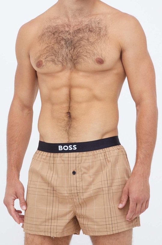 BOSS bokserki bawełniane 2-pack 50496091 beżowy