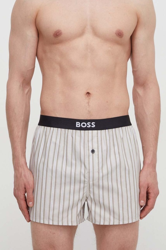 BOSS bokserki bawełniane 2-pack 50496091 beżowy AW24