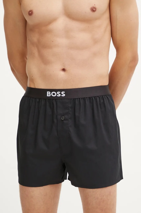 BOSS bokserki bawełniane 2-pack 50496091 czarny AW24