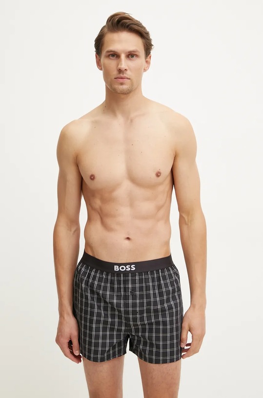 Odzież BOSS bokserki bawełniane 2-pack 50496091 czarny