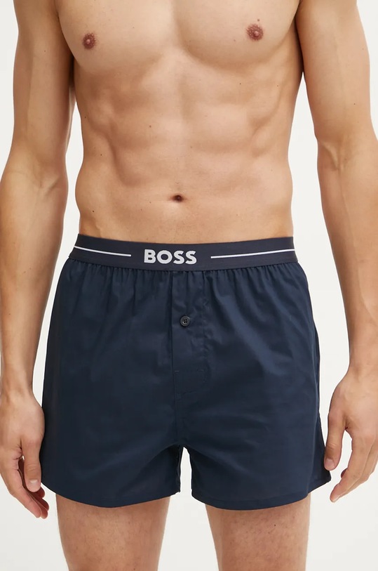 Одяг Бавовняні боксери BOSS 3-pack 50505677 блакитний