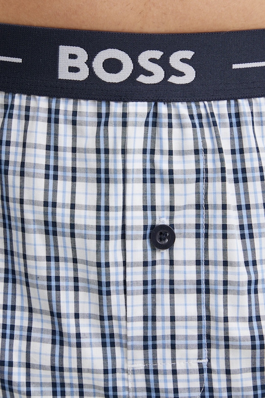 Bavlněné boxerky BOSS 3-pack 50505677 námořnická modř