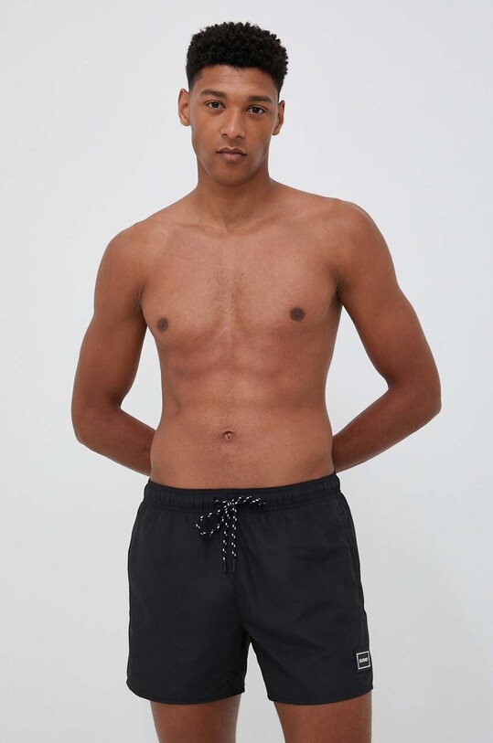 HUGO pantaloni scurți de baie Planet friendly negru 50483986
