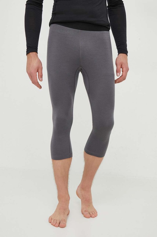 adidas TERREX legginsy funkcyjne Xperior Merino 200 Planet friendly szary HY4175
