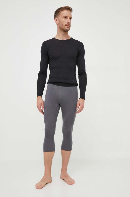 adidas TERREX legginsy funkcyjne Xperior Merino 200 HY4175 szary AW23