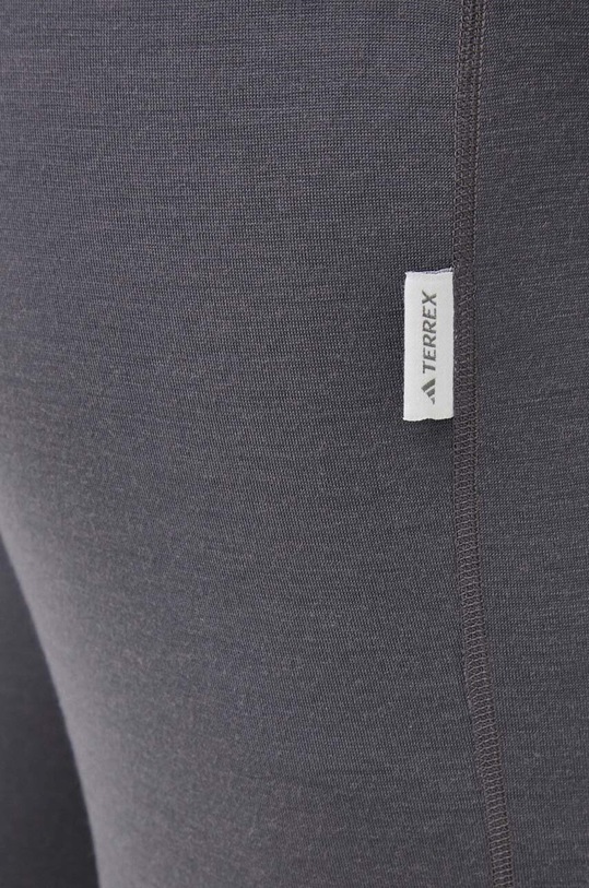 adidas TERREX legginsy funkcyjne Xperior Merino 200 szary HY4175