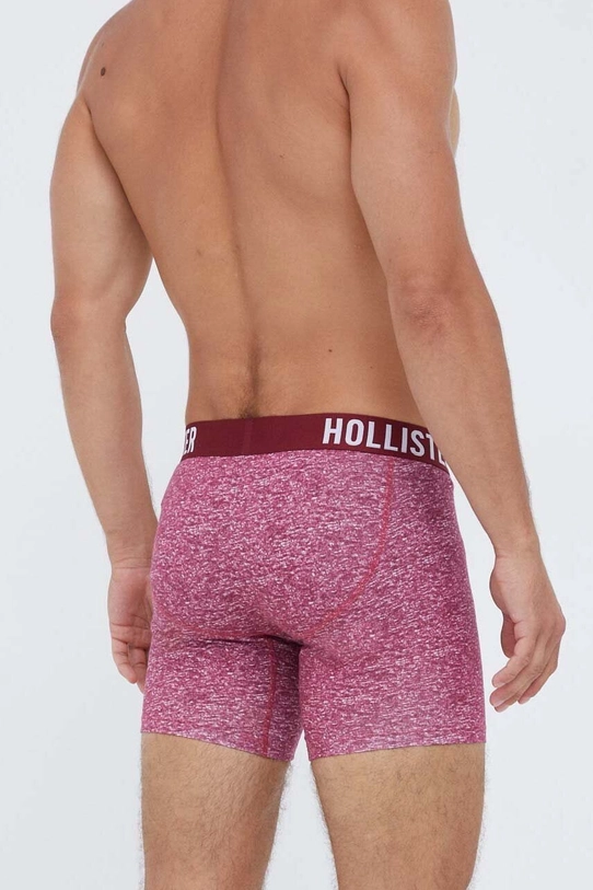 Hollister Co. bokserki 3-pack bordowy KI314.3310.520