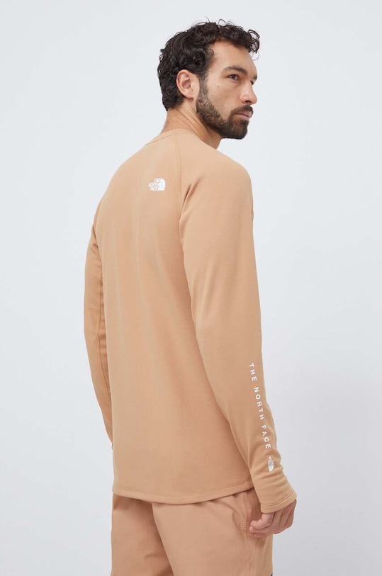 The North Face longsleeve funkcyjny Dragline NF0A7ZLQI0J1 brązowy AW23
