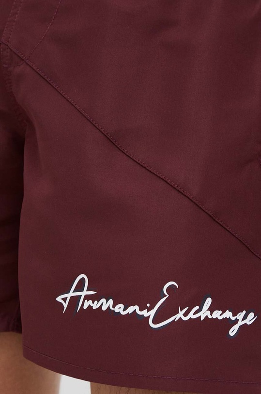 Armani Exchange szorty kąpielowe bordowy 953062.3F616
