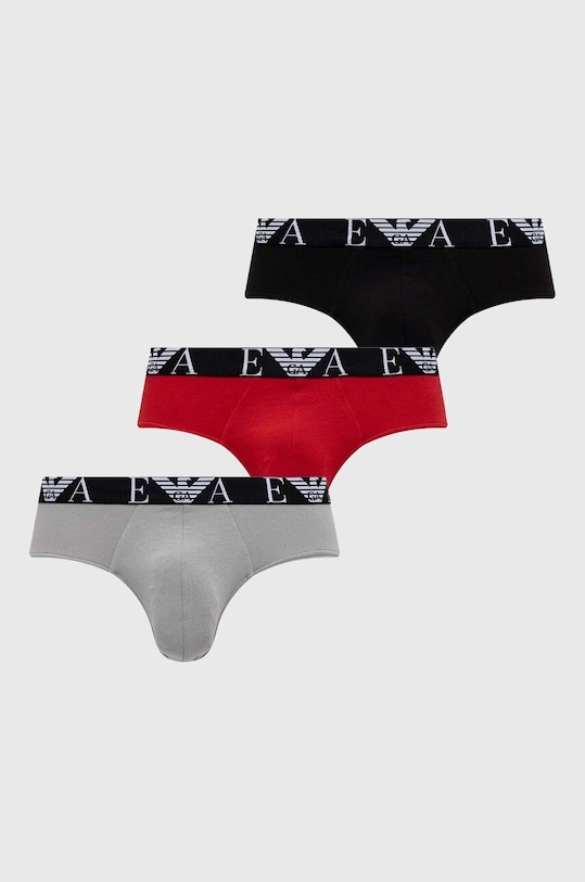 Slipy Emporio Armani Underwear 3-pak pletenina viacfarebná 111734.3F715