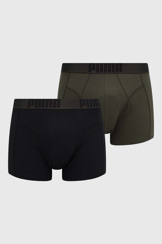 Puma bokserki 2-pack nadruk zielony 938167