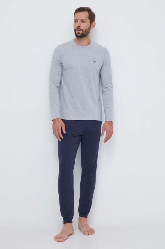 Πιτζάμα Emporio Armani Underwear μελανζέ πολύχρωμο 111789.3F720