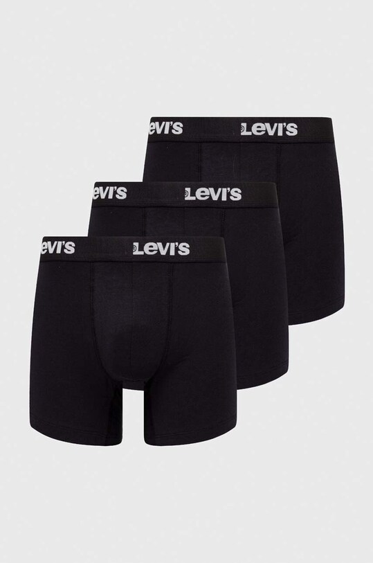 Levi's bokserki 3-pack dzianina czarny 37149.0927