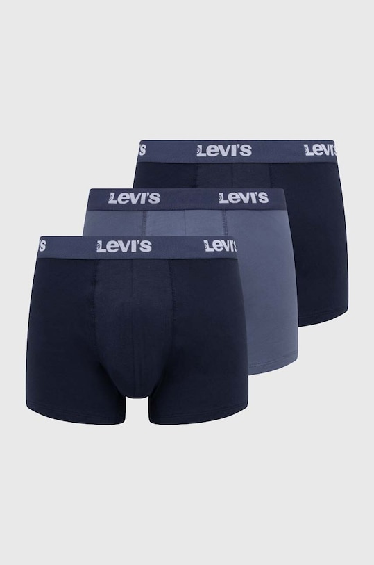 Boxerky Levi's 3-pack pletenina modrá 37149.0930