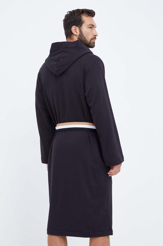 Ruházat BOSS pamut köntös 50503142 fekete