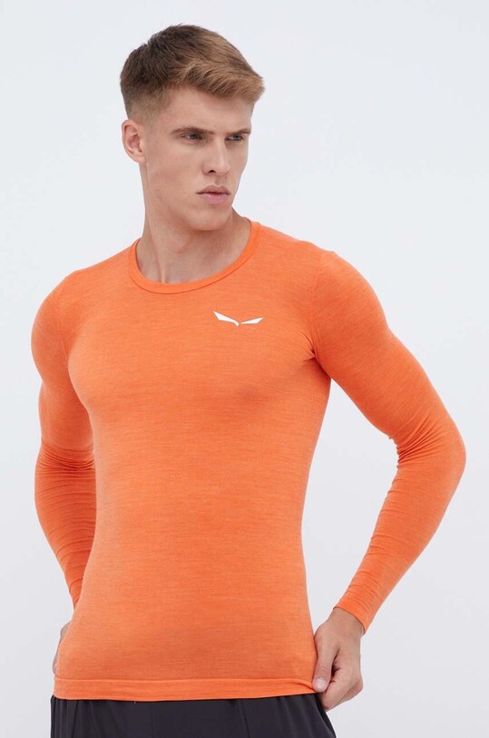 Salewa longsleeve funcțional Zebru Fresh Planet friendly portocaliu 00.0000028347