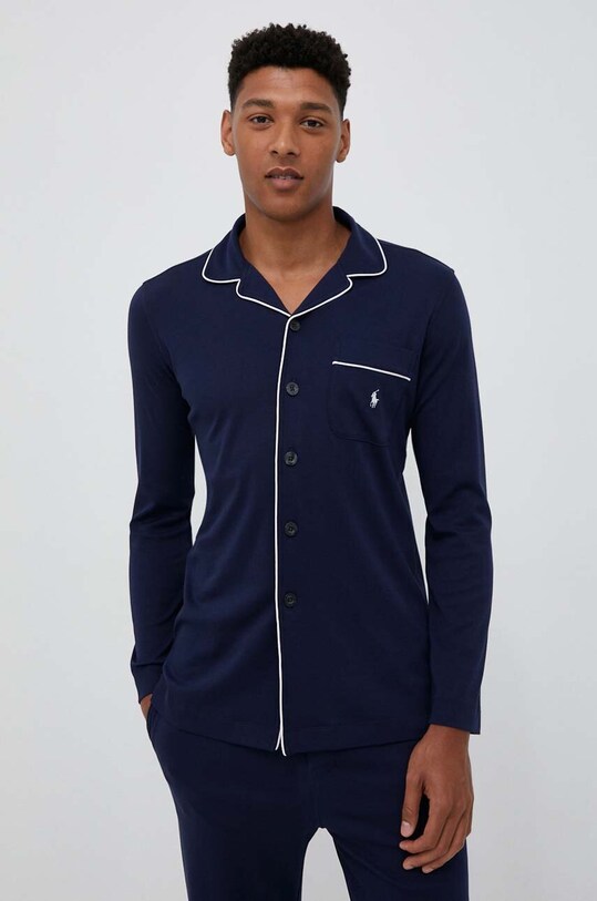 Ρούχα Βαμβακερές πιτζάμες Polo Ralph Lauren 714899660 σκούρο μπλε