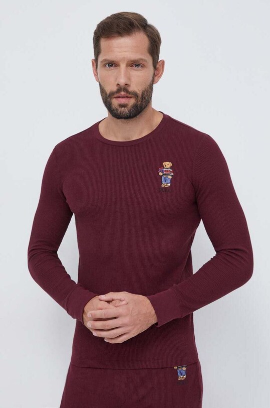 Pidžama Polo Ralph Lauren 714915966 bordo AW24