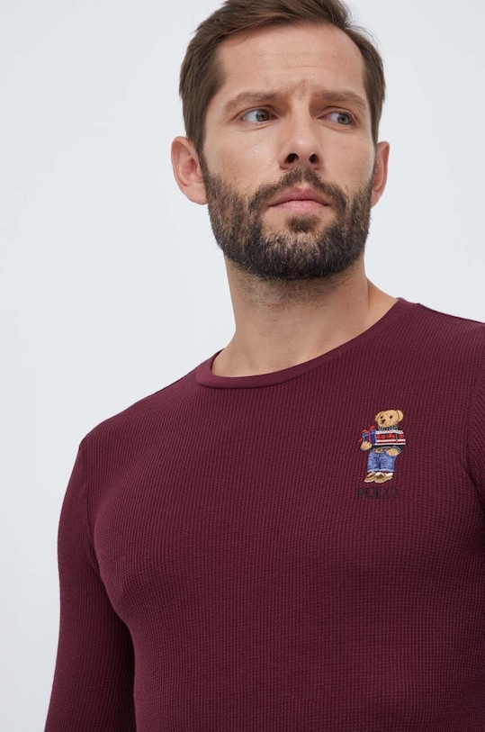 Polo Ralph Lauren piżama 714915966 bordowy